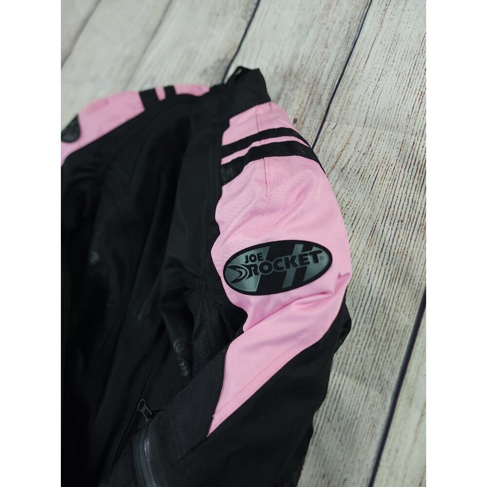 Joe Rocket Women’s Size Medium Armored Motorcycle Jacket Black Pink Atomic 4.0 - Picture 3 of 13
